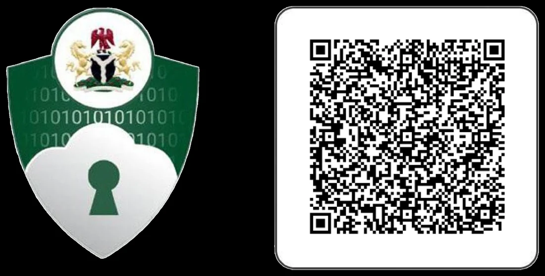 Nigeria Data Protection Commission badge with verification code